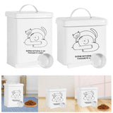 Maxbell Airtight Cute Pet Food Storage Containers with Lids for Hiking Travel Indoor S