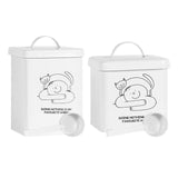 Maxbell Airtight Cute Pet Food Storage Containers with Lids for Hiking Travel Indoor S