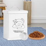 Maxbell Airtight Cute Pet Food Storage Containers with Lids for Hiking Travel Indoor M