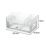 Maxbell Makeup Cosmetic Organizer Cosmetic Display Lipstick Organizer for Desktop 2 Tier Clear