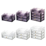 Maxbell Makeup Cosmetic Organizer Cosmetic Display Lipstick Organizer for Desktop 2 Tier Clear