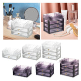 Maxbell Makeup Cosmetic Organizer Cosmetic Display Lipstick Organizer for Desktop 2 Tier Clear