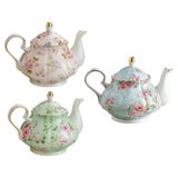 Maxbell Retro Water Kettle 400ml Colorful Pattern Coffee Pot for Juice Flower Tea Pink