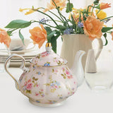 Maxbell Retro Water Kettle 400ml Colorful Pattern Coffee Pot for Juice Flower Tea Pink