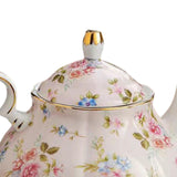 Maxbell Retro Water Kettle 400ml Colorful Pattern Coffee Pot for Juice Flower Tea Pink