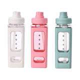 Maxbell Leakproof Water Bottle with Straw 700ml Reusable Anti Slip for Home Office white