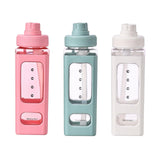 Maxbell Leakproof Water Bottle with Straw 700ml Reusable Anti Slip for Home Office white