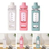 Maxbell Leakproof Water Bottle with Straw 700ml Reusable Anti Slip for Home Office white