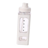 Maxbell Leakproof Water Bottle with Straw 700ml Reusable Anti Slip for Home Office white