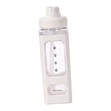 Maxbell Leakproof Water Bottle with Straw 700ml Reusable Anti Slip for Home Office white