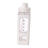 Maxbell Leakproof Water Bottle with Straw 700ml Reusable Anti Slip for Home Office white
