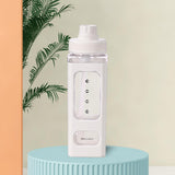 Maxbell Leakproof Water Bottle with Straw 700ml Reusable Anti Slip for Home Office white