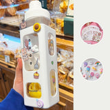Maxbell Leakproof Water Bottle with Straw 700ml Reusable Anti Slip for Home Office white