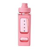 Maxbell Leakproof Water Bottle with Straw 700ml Reusable Anti Slip for Home Office red