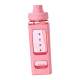Maxbell Leakproof Water Bottle with Straw 700ml Reusable Anti Slip for Home Office red