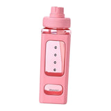 Maxbell Leakproof Water Bottle with Straw 700ml Reusable Anti Slip for Home Office red