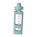 Maxbell Leakproof Water Bottle with Straw 700ml Reusable Anti Slip for Home Office green