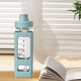 Maxbell Leakproof Water Bottle with Straw 700ml Reusable Anti Slip for Home Office green