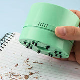 Maxbell Mini Vacuum Cleaner Portable Desktop Sweeper Handheld for Home Piano Crumbs Green