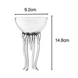 Maxbell Creative Octopus Cocktail Glass Juice Glasses Drinking Glass for Banquet Clear
