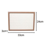 Maxbell Rings Display Tray Storage Rack Rings Showcase for Bedroom Decor Beige