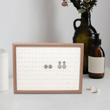 Maxbell Rings Display Tray Storage Rack Rings Showcase for Bedroom Decor Beige