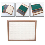 Maxbell Rings Display Tray Storage Rack Rings Showcase for Bedroom Decor Beige