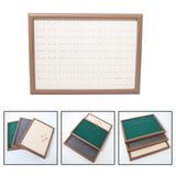 Maxbell Rings Display Tray Storage Rack Rings Showcase for Bedroom Decor Beige