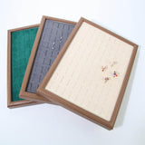 Maxbell Rings Display Tray Storage Rack Rings Showcase for Bedroom Decor Gray