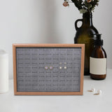 Maxbell Rings Display Tray Storage Rack Rings Showcase for Bedroom Decor Gray