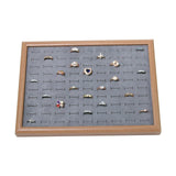 Maxbell Rings Display Tray Storage Rack Rings Showcase for Bedroom Decor Gray