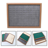 Maxbell Rings Display Tray Storage Rack Rings Showcase for Bedroom Decor Gray