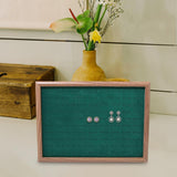 Maxbell Rings Display Tray Storage Rack Rings Showcase for Bedroom Decor Green