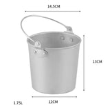 Maxbell Creative KTV Ice Bucket Drink Tub Tableware for Home Fried Chicken Candy White Large