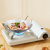 Maxbell Wok Pan Fittings Cookware Durable Soup Pan Binaural Pot for Picnic Home BBQ B
