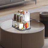 Maxbell Drink Delivery Carrier Fittings Reusable for Camping Condiment Bottles Gray