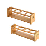 Maxbell Shot Glass Server Wood Display Rack for Restaurant Bar Cocktails Party Round hole