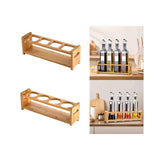 Maxbell Shot Glass Server Wood Display Rack for Restaurant Bar Cocktails Party Round hole