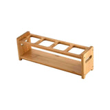 Maxbell Shot Glass Server Wood Display Rack for Restaurant Bar Cocktails Party Round hole