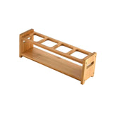 Maxbell Shot Glass Server Wood Display Rack for Restaurant Bar Cocktails Party Round hole