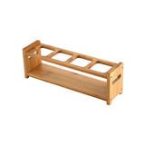 Maxbell Shot Glass Server Wood Display Rack for Restaurant Bar Cocktails Party Round hole
