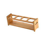 Maxbell Shot Glass Server Wood Display Rack for Restaurant Bar Cocktails Party Round hole