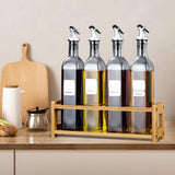 Maxbell Shot Glass Server Wood Display Rack for Restaurant Bar Cocktails Party Round hole