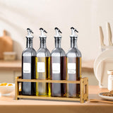 Maxbell Shot Glass Server Wood Display Rack for Restaurant Bar Cocktails Party Round hole