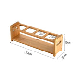 Maxbell Shot Glass Server Wood Display Rack for Restaurant Bar Cocktails Party Round hole