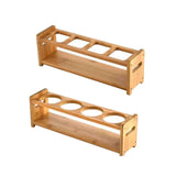 Maxbell Shot Glass Server Wood Display Rack for Restaurant Bar Cocktails Party Round hole