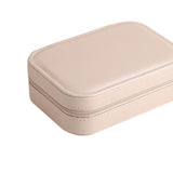Maxbell Earrings Necklaces Travel Case Holder Double Layer Removable Partition Pink