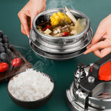 Maxbell Small Pressure Cooker 5 Minutes Quickly Cooking for All Hob Types 1.4L