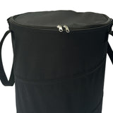 Maxbell Garden Waste Leaves Container Hardshell Bottom Laundry Bag for Fishing Black