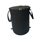 Maxbell Garden Waste Leaves Container Hardshell Bottom Laundry Bag for Fishing Black